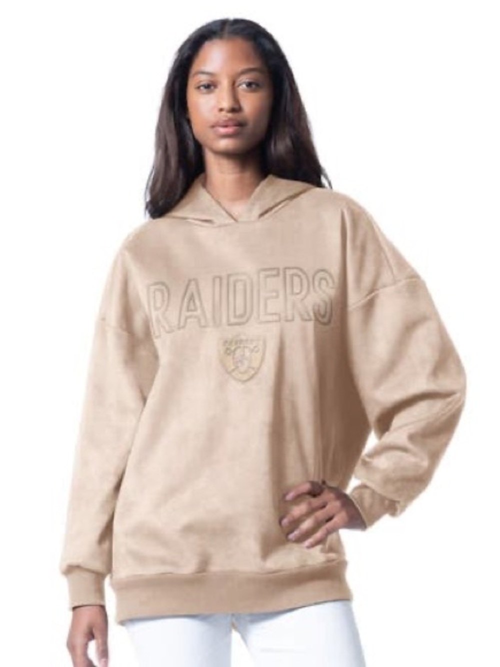 G-III 4Her Raiders Best Hitter Oversized Hoodie XL NWT